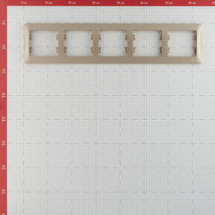 Рамка Systeme Electric Glossa пятиместная титан (GSL000405) - фото 2