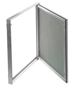 Люк ревизионный под покраску Практика Планшет Короб алюминиевый 600х600 мм скрытый нажимной