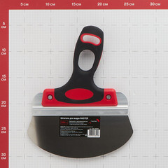 Шпатель для набирания смеси фасадный Hesler 200 мм с эргономичной прорезиненной ручкой (540-692877) - фото 2