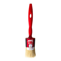 Кисть круглая натуральная щетина пластиковая ручка Wenzo Pro d45 мм для эмалей и лаков на алкидной основе - фото 2