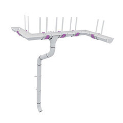 Соединение желоба Grand Line металлическое d125 мм темно-коричневое RR 32 - фото 2