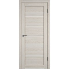 Дверное полотно VFD Atum Pro 28 Scansom Oak White Cloud светлое со стеклом экошпон 700х2000 мм