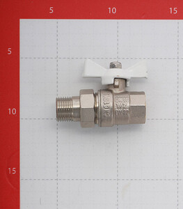 Кран шаровой латунный Valtec Base 1/2 ВР(г) х 1/2 НР(ш) бабочка с ...