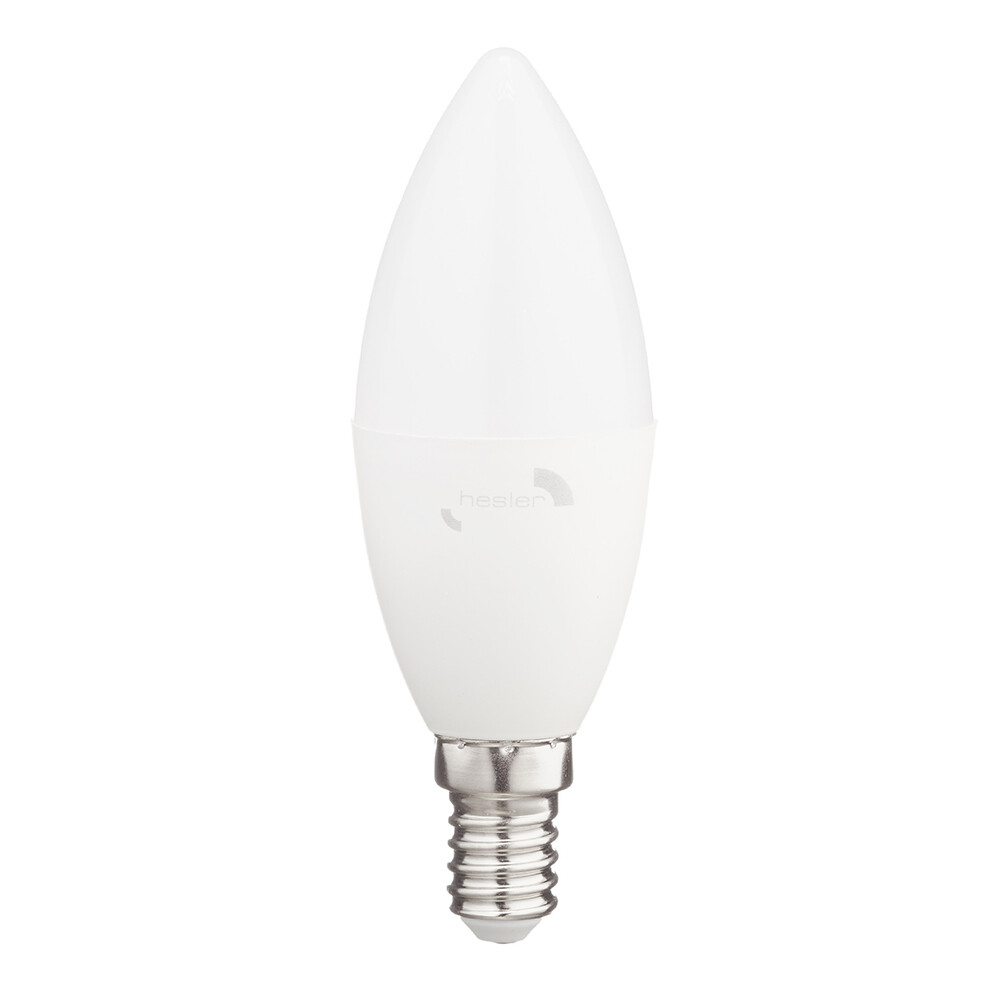 Изображение товара Лампа светодиодная Hesler E14 2700К 8 Вт 840 Лм 230 В свеча матовая