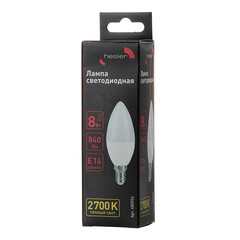 Лампа светодиодная Hesler E14 2700К 8 Вт 840 Лм 230 В свеча матовая - фото 5