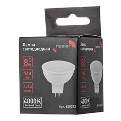 Лампа светодиодная Hesler GU5.3 4000К 8 Вт 760 Лм 230 В рефлектор MR16 - фото 2