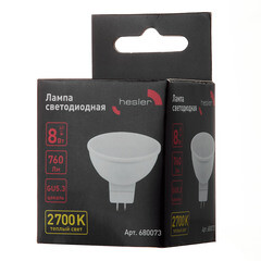 Лампа светодиодная Hesler GU5.3 2700К 8 Вт 760 Лм 230 В рефлектор MR16 - фото 4