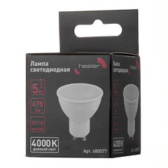 Лампа светодиодная Hesler GU10 4000К 5 Вт 475 Лм 230 В рефлектор PAR16 матовая - фото 4