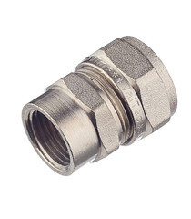 Соединитель прямой VALTEC (VTm.302.N.002004) 20 обж(ц) х 1/2 ВР(г) - фото 1