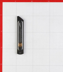 Нож строительный Olfa 20 мм с трапециевидным выдвижным лезвием стальной корпус - фото 3