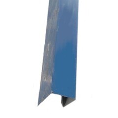 Планка Г-образная завершающая 2 м синяя RAL 5005