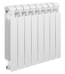 Изображение товара Радиатор биметаллический Global Style Plus 500 мм 8 секций 1" боковое подключение белый