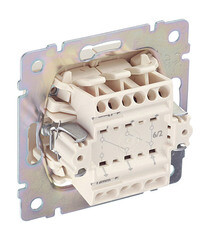 Переключатель Legrand Valena двухклавишный встраиваемый слоновая кость (695604) - фото 5