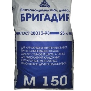 Смесь цементно-песчаная (ЦПС) М-150 25 кг — купить в Санкт-Петербурге ...