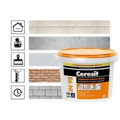 Шпаклевка полимерная Ceresit IN 95 всесезонная 25 кг