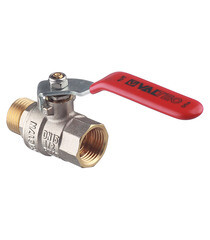 Кран шаровой латунный Valtec Base 1/2 ВР(г) х 1/2 НР(ш) ручка прямой (VT.215.N.04) - фото 2