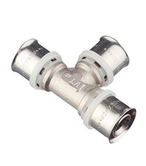 Тройник VALTEC (VTm.231.N.262626) 26(пресс) х 26(пресс) х 26(пресс) - фото 2