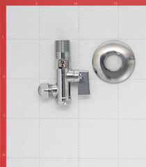 Кран шаровой латунный Valtec 1/2 НР(ш) х М10 мини угловой (VT.282.N.0410) - фото 3