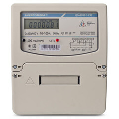 Счетчик электроэнергии ЦЭ-6803В/1, 3*220/380 В, 10-100 А , 3Ф.4ПР. Э Р32 ж/к дисплей