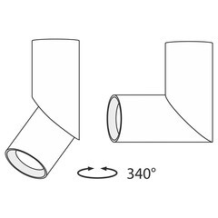 Спот светодиодный потолочный Maytoni Dafne 3000 К 10 Вт 5 кв.м черный IP20 (C027CL-L10B) - фото 2