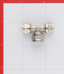 Тройник VALTEC (VTm.332.N.160416) 16 обж(ц) х 1/2 ВР(г) х 16 обж(ц) - фото 6