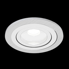 Спот потолочный встраиваемый Maytoni Atom GU10 50 Вт 5 кв.м серебро IP20 (DL023-2-01S) - фото 2