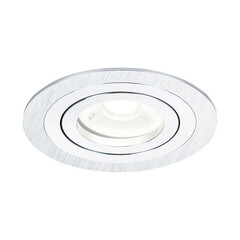 Спот потолочный встраиваемый Maytoni Atom GU10 50 Вт 5 кв.м серебро IP20 (DL023-2-01S) - фото 4