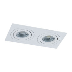 Изображение товара Светильник встраиваемый GU10 поворотный белый 100 Вт IP20 Maytoni Atom ДВО (DL024-2-02W)