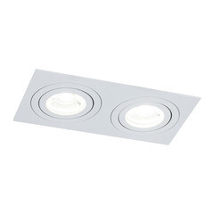 Светильник встраиваемый GU10 поворотный белый 100 Вт IP20 Maytoni Atom ДВО (DL024-2-02W) - фото 4