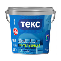 Изображение товара Краска интерьерная Текс Профи база А белая 0,9 л