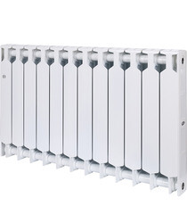 Радиатор биметаллический Rifar Supremo 500 мм 12 секций 3/4 боковое подключение белый - фото 2
