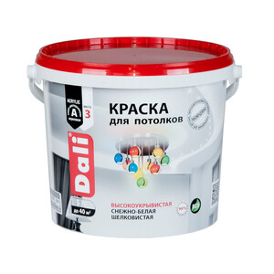 Краска акриловая для потолка Dali белая основа А 5 л — купить в Санкт ...