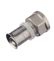 Соединитель прямой VALTEC (VTm.202.N.001604) 16(пресс) х 1/2 ВР(г) - фото 1