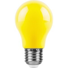 Лампа светодиодная 3 Вт E27 желтая 230 В Feron