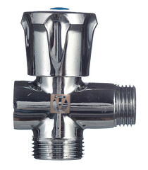 Вентиль латунный Valtec 1/2 ВР(г) х 3/4 НР(ш) х 1/2 НР(ш) для подключения бытовой техники хром (VT.255.N.04) - фото 4