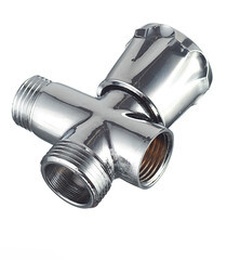 Вентиль латунный Valtec 1/2 ВР(г) х 3/4 НР(ш) х 1/2 НР(ш) для подключения бытовой техники хром (VT.255.N.04) - фото 5