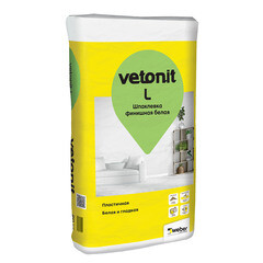 Изображение товара Шпаклевка полимерная Vetonit L финишная белая 20 кг