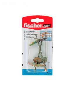 Дюбель складной пружинный со шпилькой Fischer KD 3 (2 шт) — купить в ...