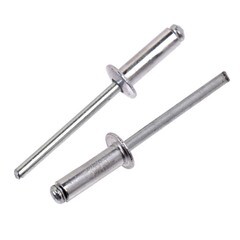 Заклёпки вытяжные, алюминиевые, 4х12мм 50шт., (уп.)