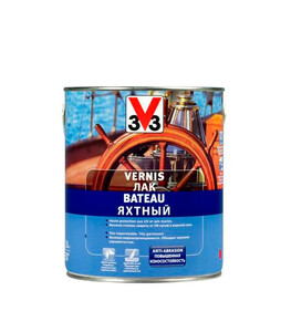 Яхтный лак V33 Vernis Bateau бесцветный глянцевый 2.5 л
