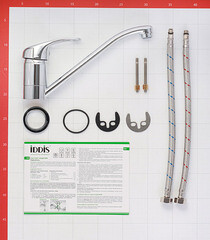 Смеситель для кухни Iddis Alborg хром однорычажный (K56001C) - фото 6