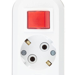 Удлинитель Makel 3 розетки 3 м ПВС 3х1 кв.мм 16 А 2,2 кВт с кнопкой белый (MGP213) - фото 2