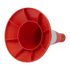 Конус дорожный Протэкт 320 мм упругий со светоотражающей лентой - фото 2