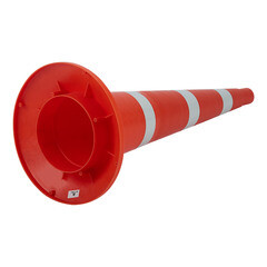 Конус дорожный Протэкт 750 мм упругий со светоотражающей лентой - фото 3