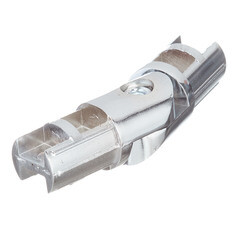 Соединитель поворотный для двух труб к системе Joker d25 мм усиленный хром - фото 1