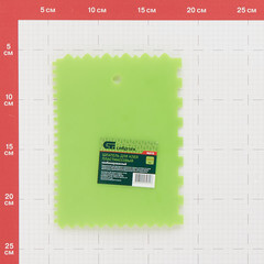 Шпатель для клея зубчатый Сибртех 130 мм пластиковый (86018) - фото 2