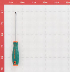 Отвертка SL5,5 125 мм Jonnesway плоская Anti-slip grip (D71S5125) - фото 4