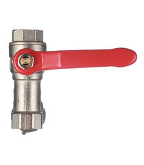 Кран шаровой латунный Valtec 1/2 ВР(г) х 1/2 ВР(г) ручка с фильтром прямой (VT.292.N.04) - фото 2