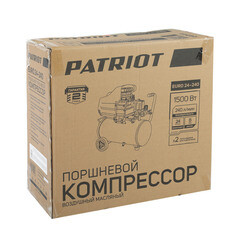 Компрессор масляный Patriot EURO 24-240 24 л 1,5 кВт (525306365) - фото 2