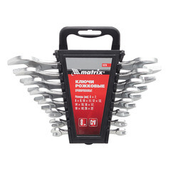 Изображение товара Набор гаечных ключей рожковых Matrix 6-22 мм (8 шт.)